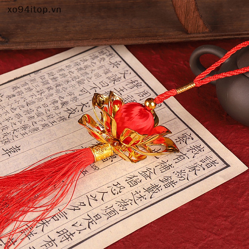 Xoitop 2023 tết nguyên đán quả cầu lụa hoa sen đèn lồng lễ hội mùa xuân treo mặt dây vn