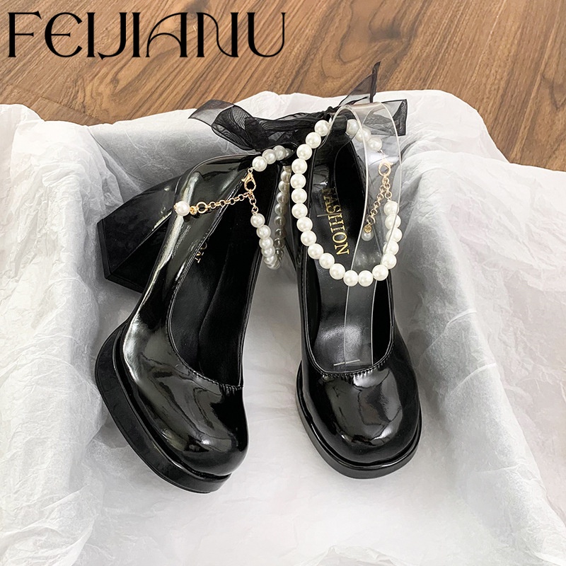 FEIJIANU dép nữ giày sandal nữ dép đế cao đi biển Thoải Mái Xinh Xắn 32Z230807010005