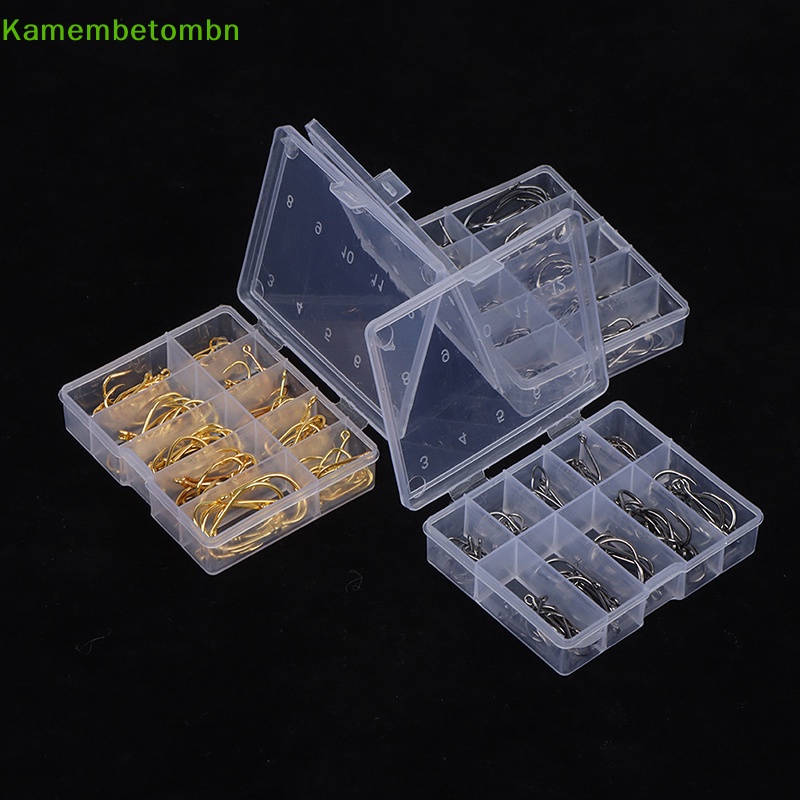 Kamembbn 100 cái / hộp móc câu cá bằng thép carbon cao cá biển móc đơn cho soft lure vn