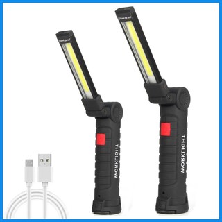 Đèn pin từ tính đèn làm việc xoay cob đèn làm việc cầm tay / từ tính dính / có móc đèn pin xoay cob alonvn