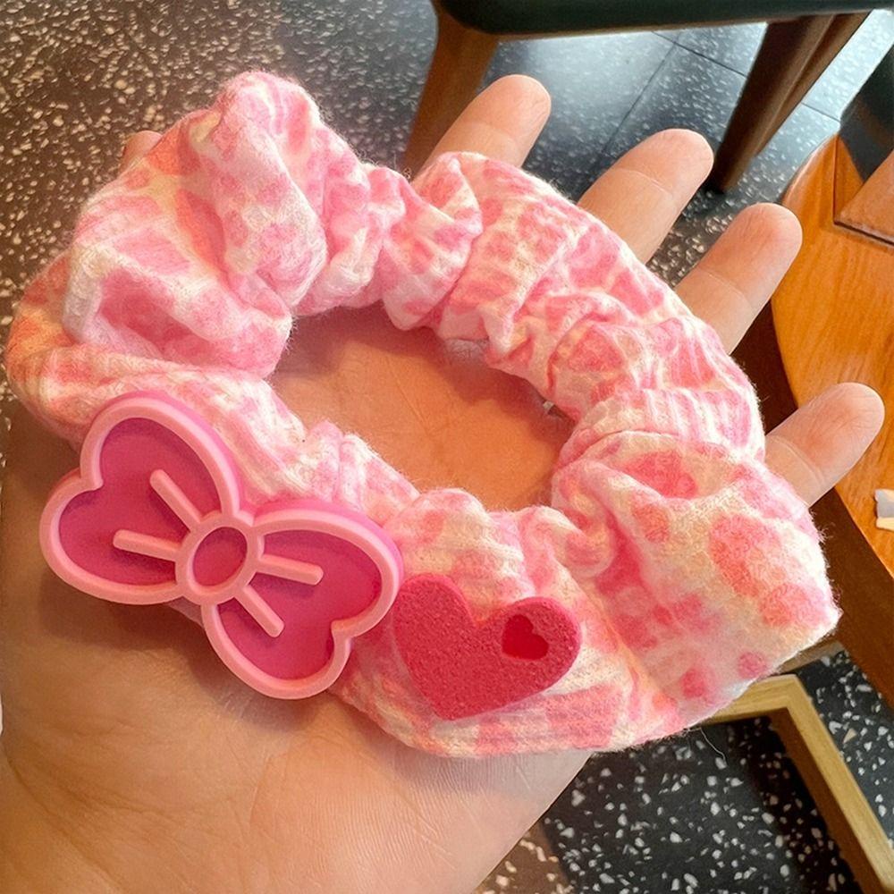 Shanrong barbie dây buộc tóc, chữ sang trọng, mũ đội đầu đơn giản phim hoạt hình scrunchies y2k cosplay