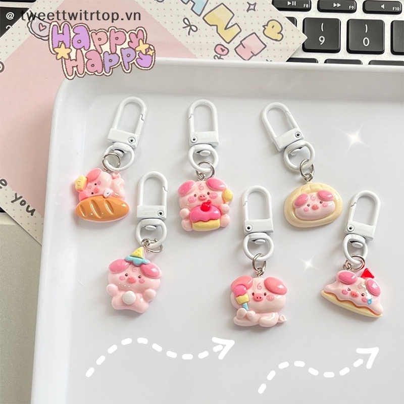 Trtop Móc Khóa Hình Chú Heo Đáng Yêu Trang Trí Ba Lô / Xe Hơi vn