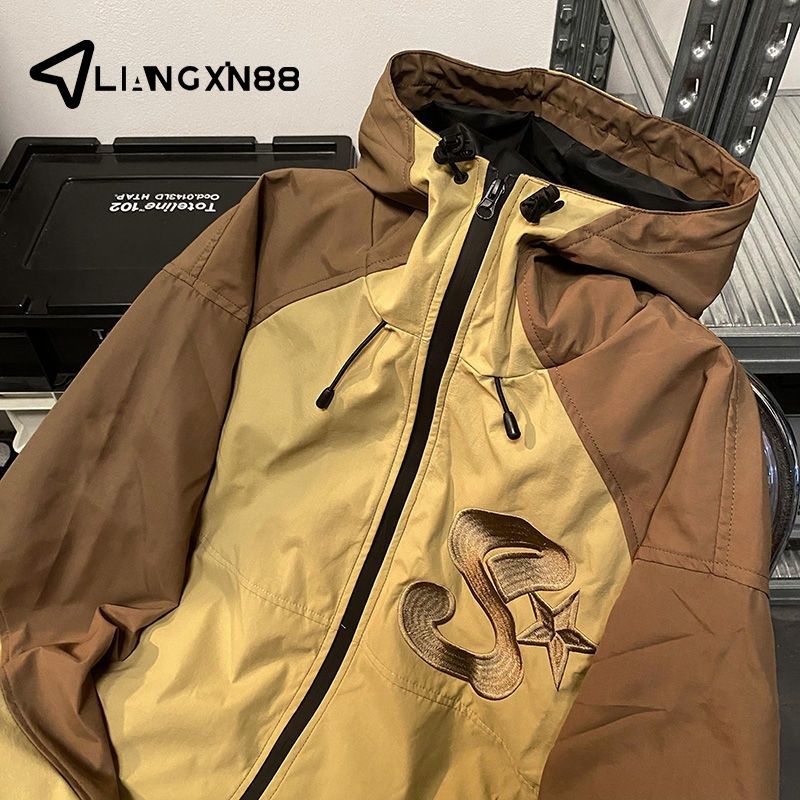 Hàng Mới Về Áo Khoác Bóng Chày Có Nón Thêu Họa Tiết Phong Cách Đường Phố Mỹ Thời Trang Mùa Thu Cho Nam Và Nữ