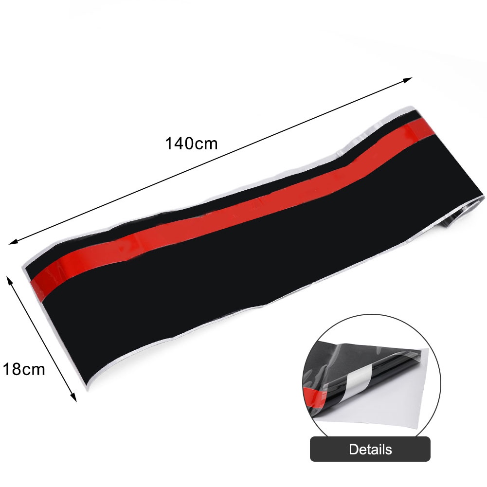 1 Miếng Dán decal 55 "x7" Sọc Đỏ Trang Trí Thân Xe Oto