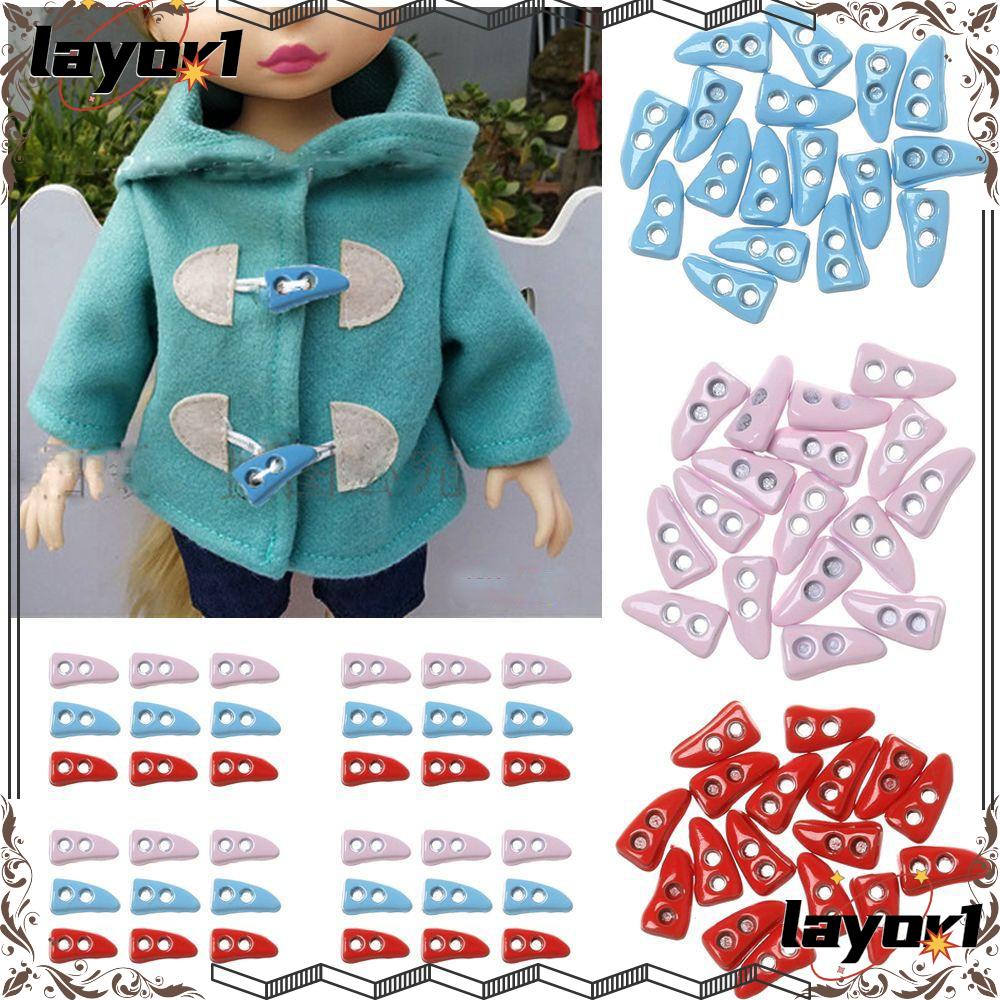 Set 1 / 20 Nút Sừng Mini Màu Sắc Ngọt Ngào Dùng May Vá Quần Áo DIY