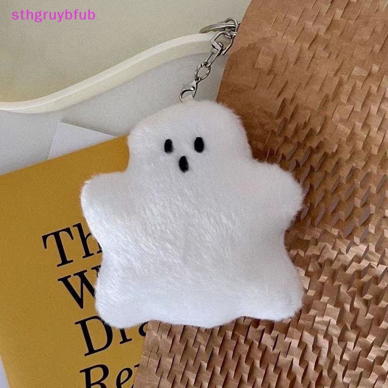 Sthb funny white ghost keychain túi đi học mặt dây chuyền búp bê dễ thương túi sang trọng treo phụ kiện búp bê sáng tạo móc khóa quà tặng trẻ em vn