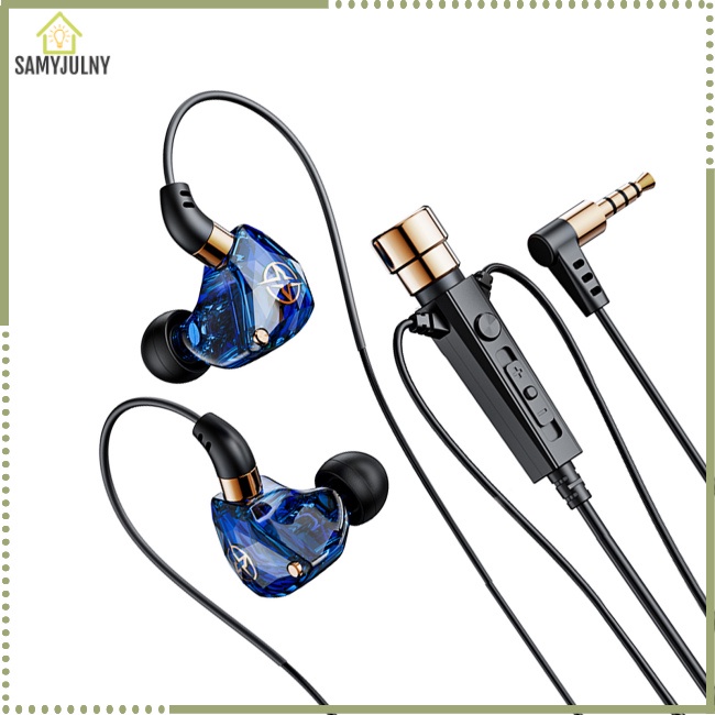 Sam kt02 tai nghe in-ear earbuds 3,5 mm với micrô bass hifi tai nghe để phát trực tuyến tai nghe karaoke