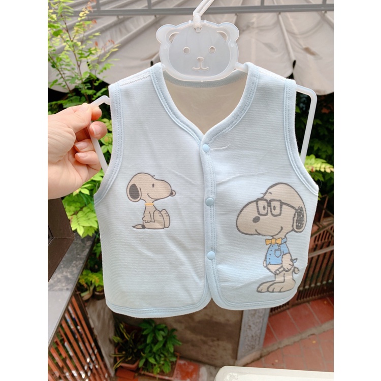 Áo Gile trần bông, nỉ nhung dày mềm mùa Đông cho bé sơ sinh