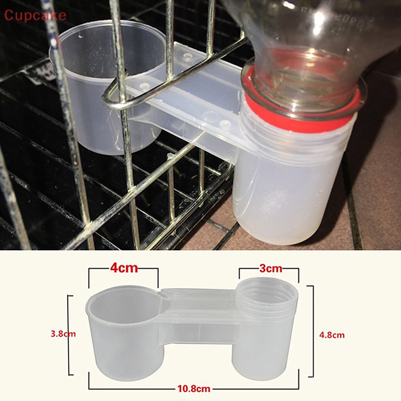 [cke] Bình uống nước cho chim bằng nhựa cốc đựng nước mèo gà chim bồ câu vẹt hamster erw