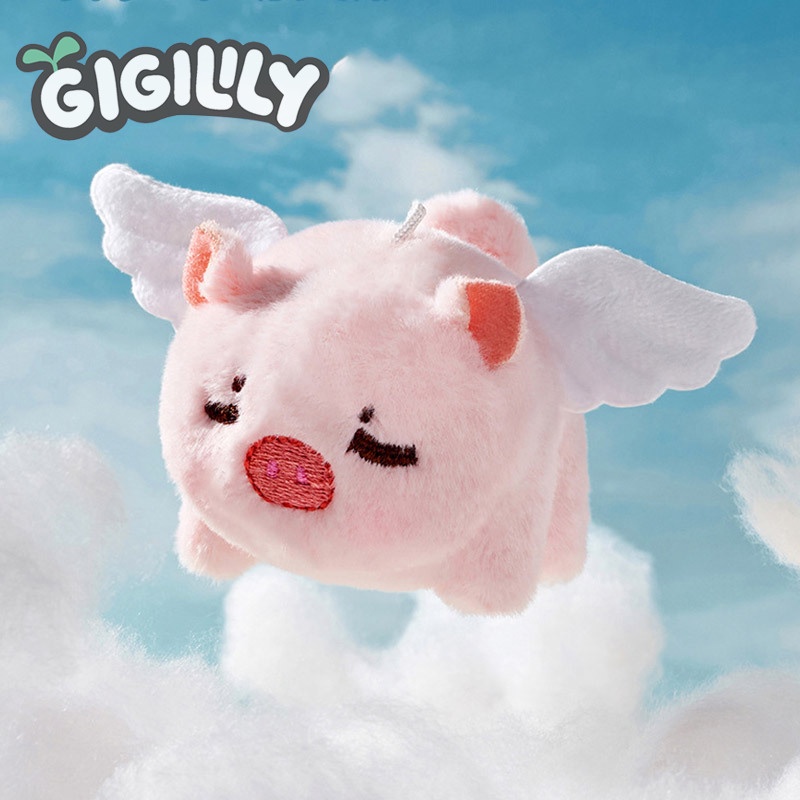 GIGILILY Đồ Chơi Con Heo Nhồi Bông Ngộ Nghĩnh Giúp Giảm Căng Thẳng