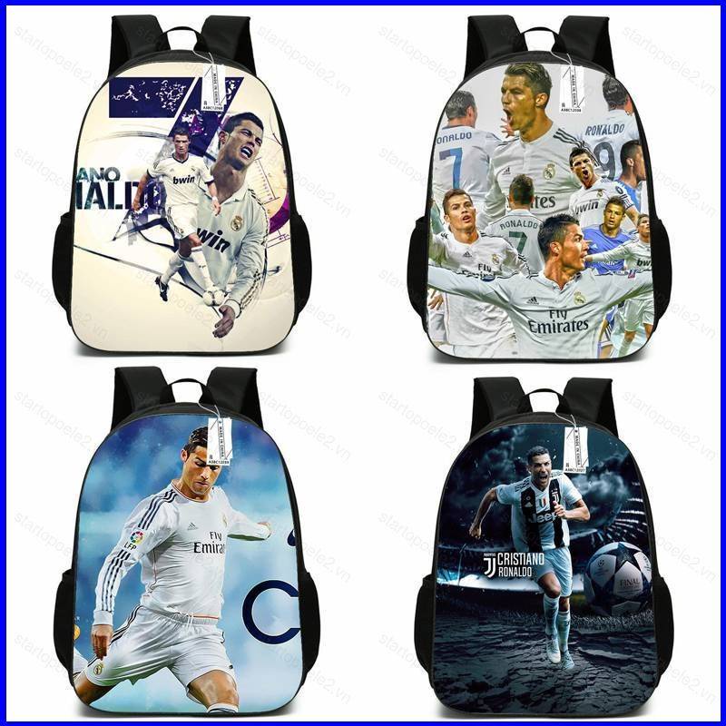 Cristiano ronaldo ba lô cho nữ nam sinh viên dung tích lớn in thoáng khí túi đa năng cá tính