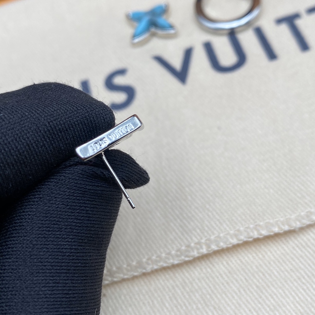 Lv Bông Tai Thép Titan Hình logo Chữ Thời Trang Cho Nữ