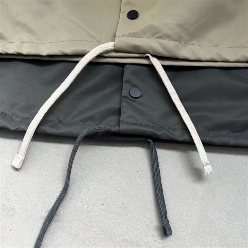 Fear of god essentials 100% original double track season 8 flocking coaching style couple jackets quần áo áo khoác cho nữ áo khoác trơn áo khoác bomber áo khoác gió cho nam