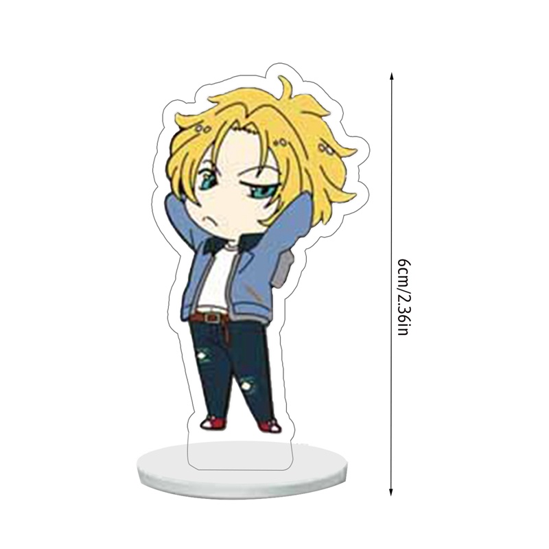 Phim hoạt hình nóng cá chuối acrylic đứng mô hình tấm anime serie cá chuối đứng hình trang trí cho nam giới nữ trang trí bàn