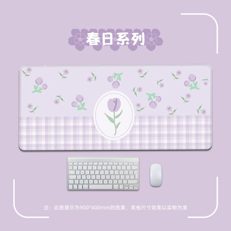Tấm Lót Chuột Và Bàn Phím Hình Hoa Tulip Dễ Thương