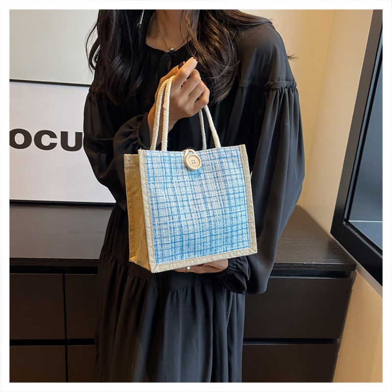 Túi nhỏ thơm mẹ đi chơi túi mẹ và bé đi làm túi vải lanh túi đồng hành dễ thương túi vải lanh túi xách nữ hộp cơm bento túi