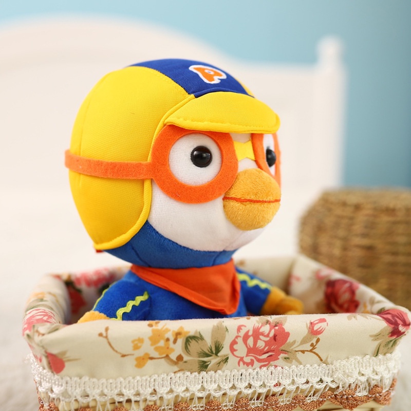 23cm Đồ chơi thú bông hình nhân vật hoạt hình Hàn Quốc chim cánh cụt Pororo/Petty/Eddy/Crong/Loopy/Poby
