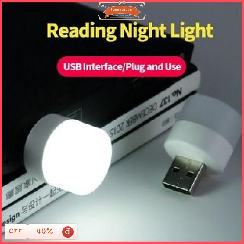 【lasonas】Đèn Đọc Sách LED Bảo Vệ Mắt Sạc USB Đọc Tròn Nhỏ Cổng Sạc USB Tròn Nhỏ Cho Máy Tính/Laptop Bóng Đèn Led Trang Trí Phòng Ngủ Độc Đáo