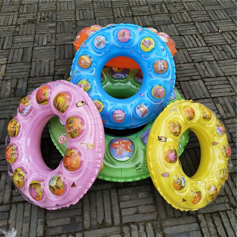 Phao Bơi Cho Bé, Phao Tập Bơi Hình Tròn Cho Trẻ Em Và Người Lớn 44 - 54 - 64  - 74 - 84cm - Chất Liệu Nhựa PVC Cao Cấp