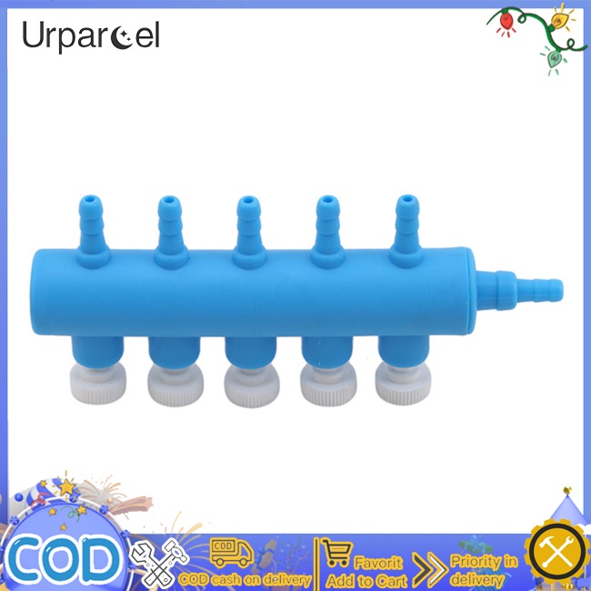 Máy bơm không khí hồ cá urparcel máy phân phối không khí bộ chia khí quản có thể điều chỉnh shunt máy bơm tăng áp oxy một lỗ