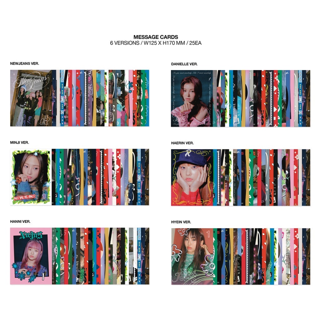 NewJeans - 1st Single album  MESSAGE CARD Ver.