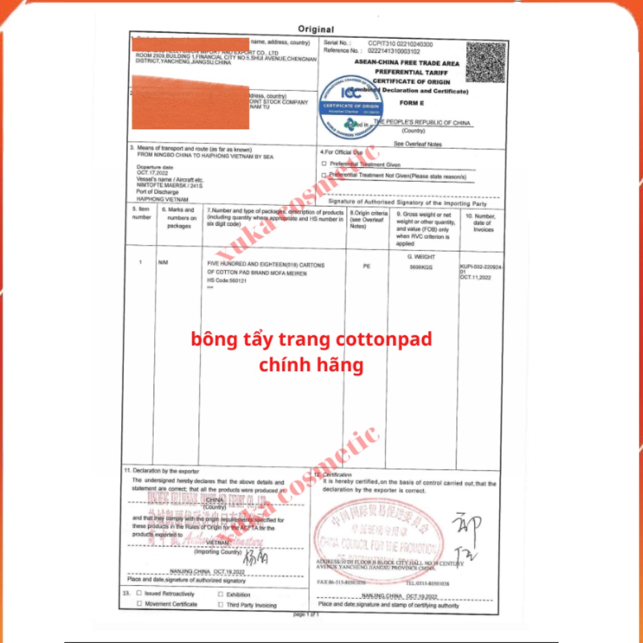 Bông tẩy trang Cottonpad 222 miếng Mềm Mịn Siêu Tiết Kiệm