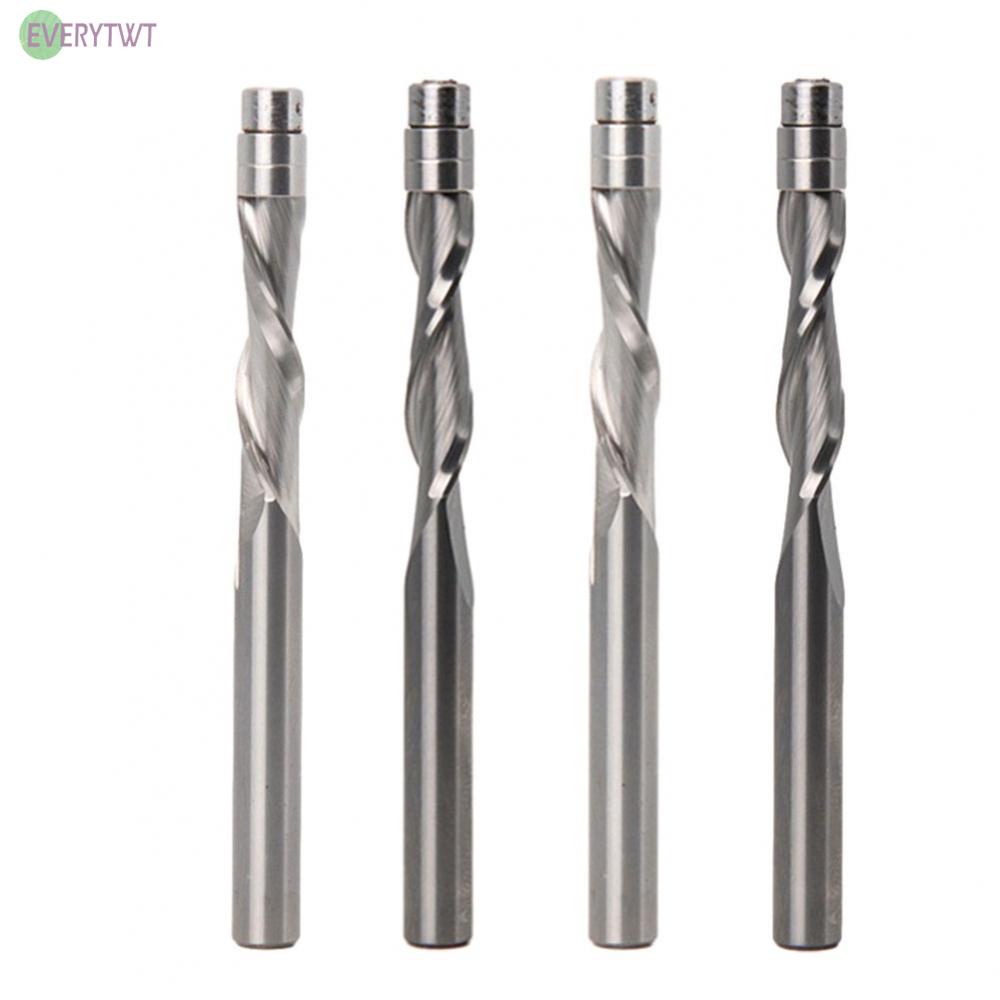 ⭐24H SHIPING ⭐Compression Flush Trim Solid Carbide Spiral Router Bit Miilling Cutter 6.35mm6mm