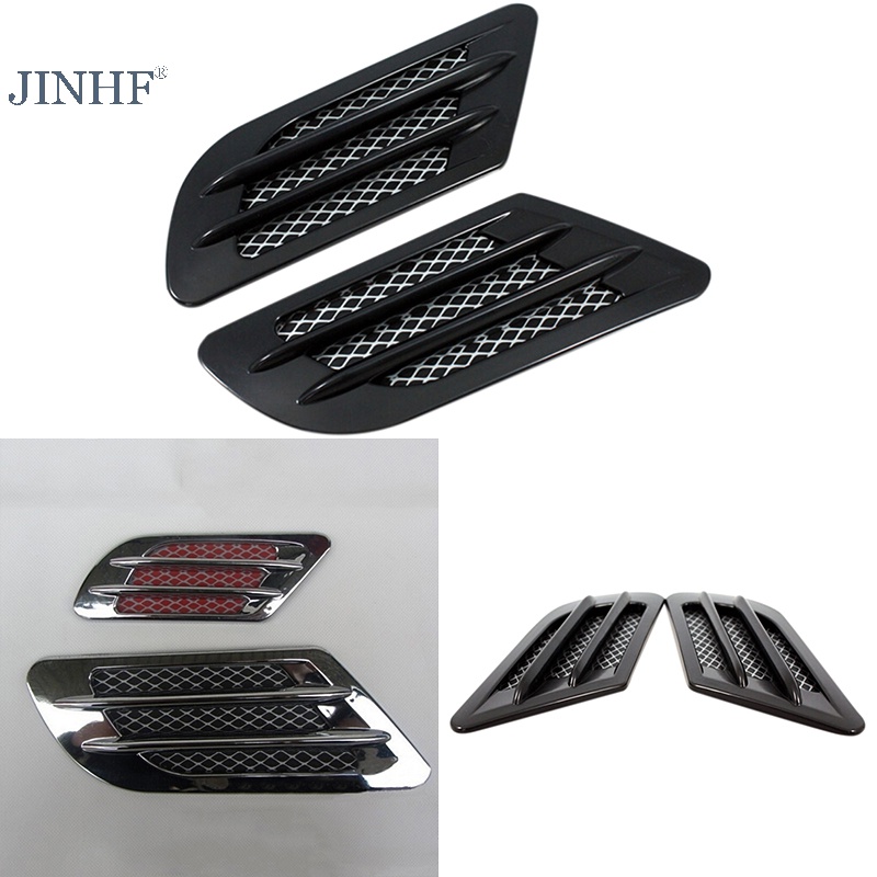 FENDER Jinhf bên hông ô tô dòng khí thông gió lỗ che chắn cửa hút lưới tản nhiệt hình dán trang trí hot