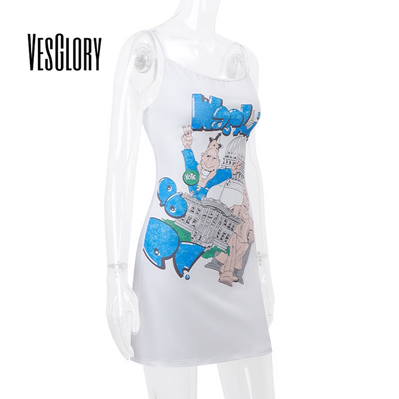 Đầm nữ mini VESGLORY thời trang 2023