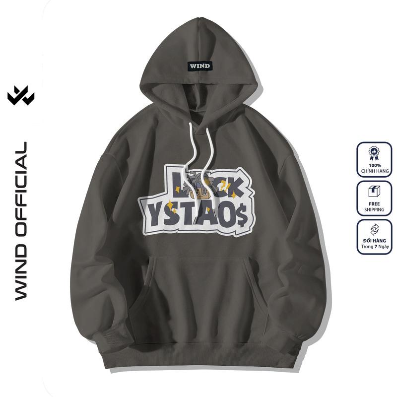 Áo hoodie unisex form rộng WIIS YSTAO thời trang áo khoác nam nữ oversize ulzzang