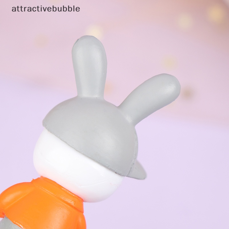 Atvn nhựa dễ thương chân dài thỏ trang trí cảnh quan thu nhỏ tượng nhỏ trang trí nội thất martijn