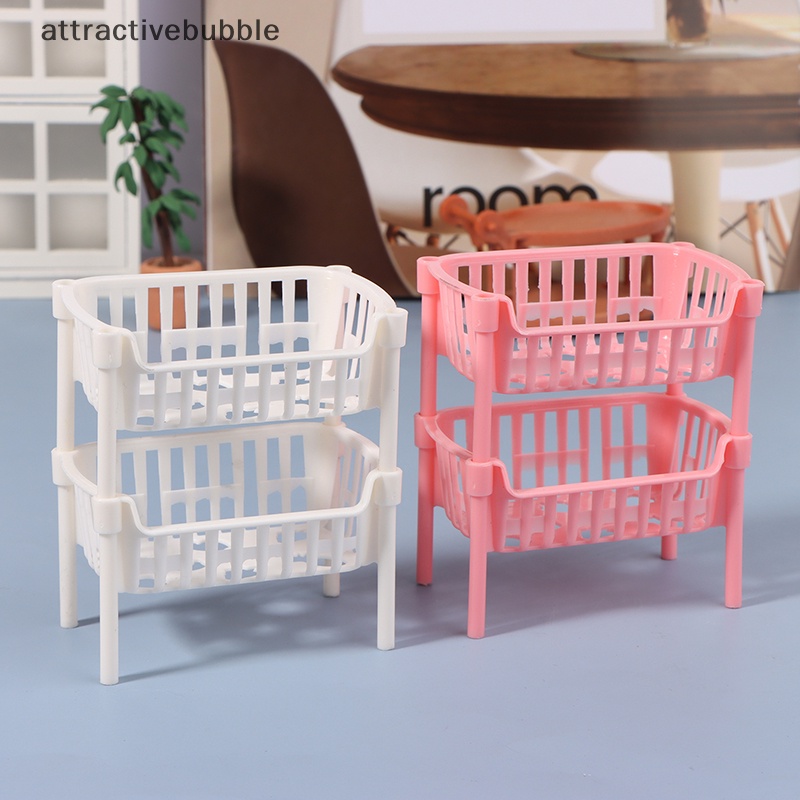 Atvn 1/12 dollhouse thức ăn nhỏ giỏ đựng trái cây búp bê nhà giỏ xếp chồng lên nhau phụ kiện trang trí nhà búp bê martijn