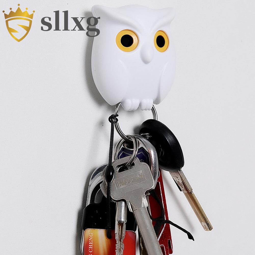 Móc treo nhấp nháy keo dán hình con cú móc chìa khóa sáng tạo cho phòng ngủ nhà bếp