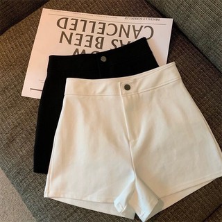 Quần đùi cạp cao, quần short chất umi cúc khoá trước m035