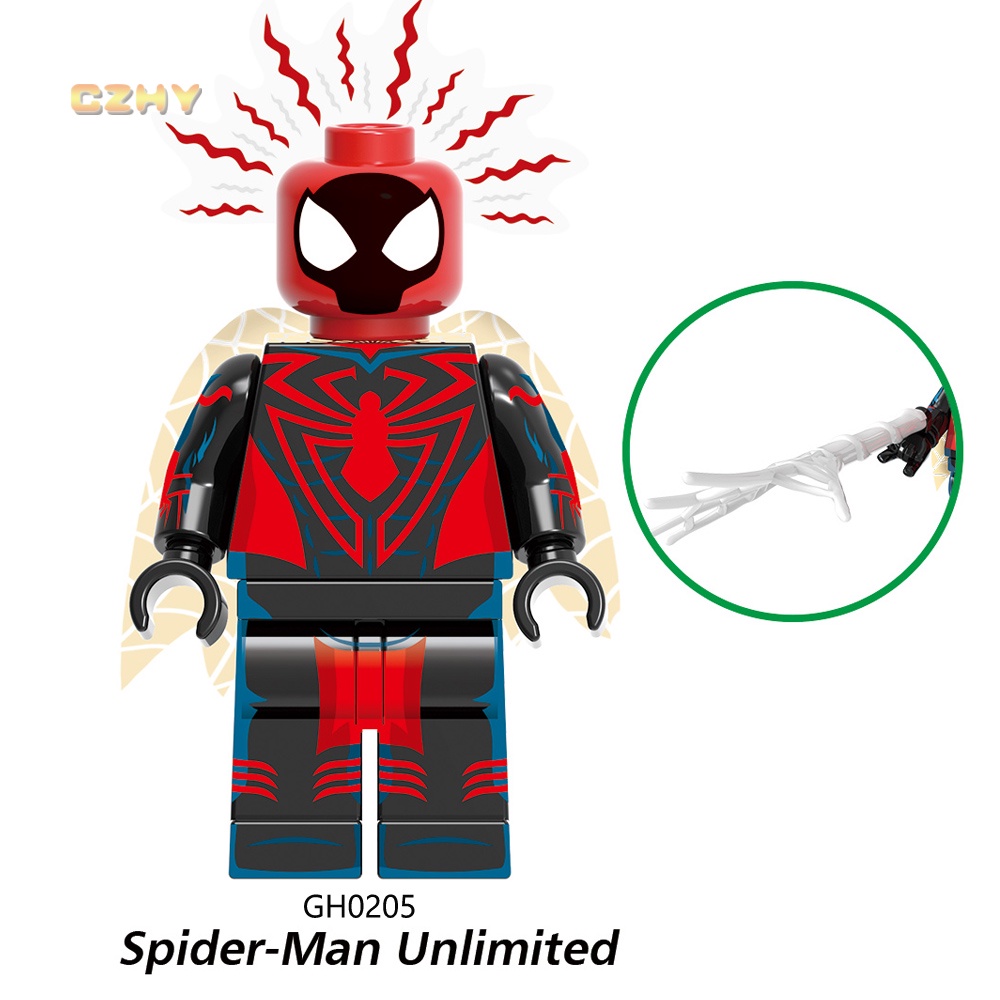 G0126 super heroes across the spider-verse scarlet spider peter parker building block figure toy