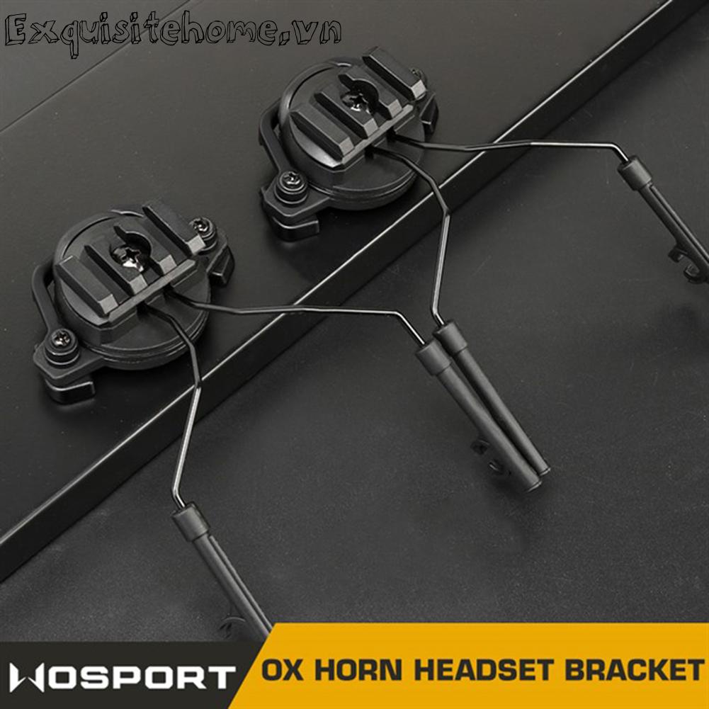 Tai nghe mũ bảo hiểm rail adapter ox horn earmuff bracket for 19-21mm helmet rail