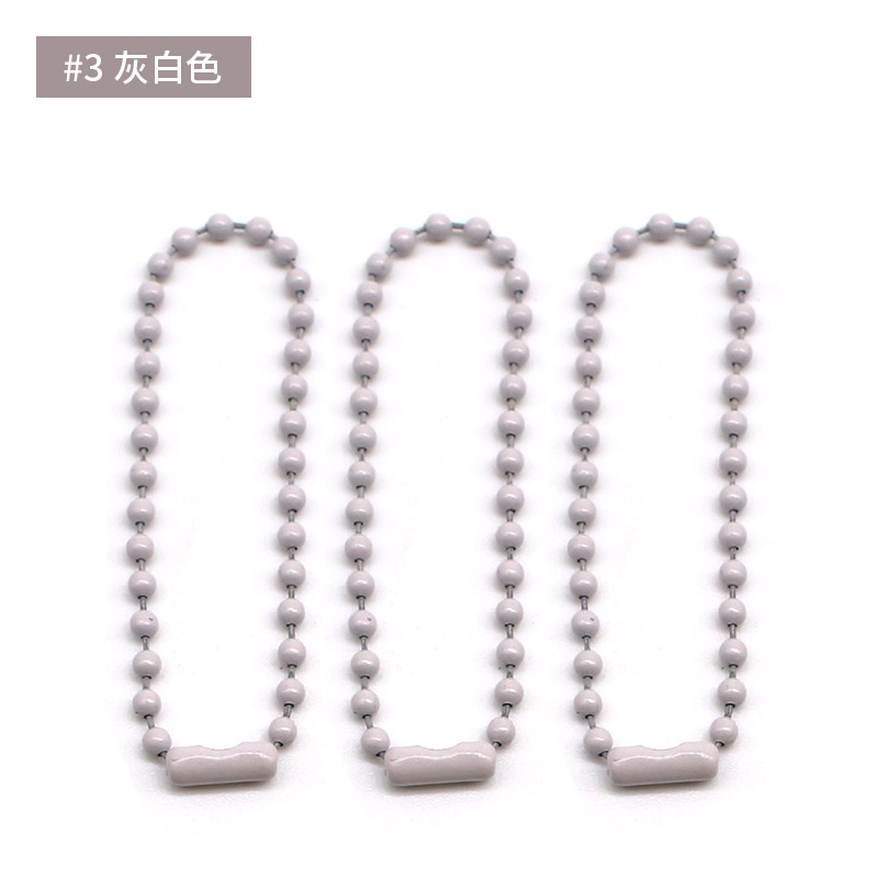 Set 20 Hạt Kim Loại Nhiều Màu 2.4MM * 12CM