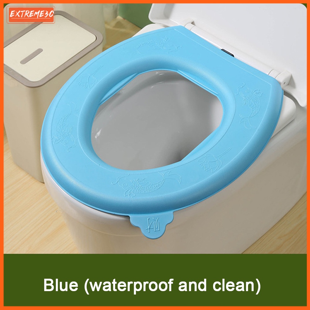 Đệm Lót Nước Chống Thấm Nước Bằng Silicon Eva Đệm Lót Bồn Cầu Dán Xốp Giặt Được Cho Gia Đình Bốn Mùa