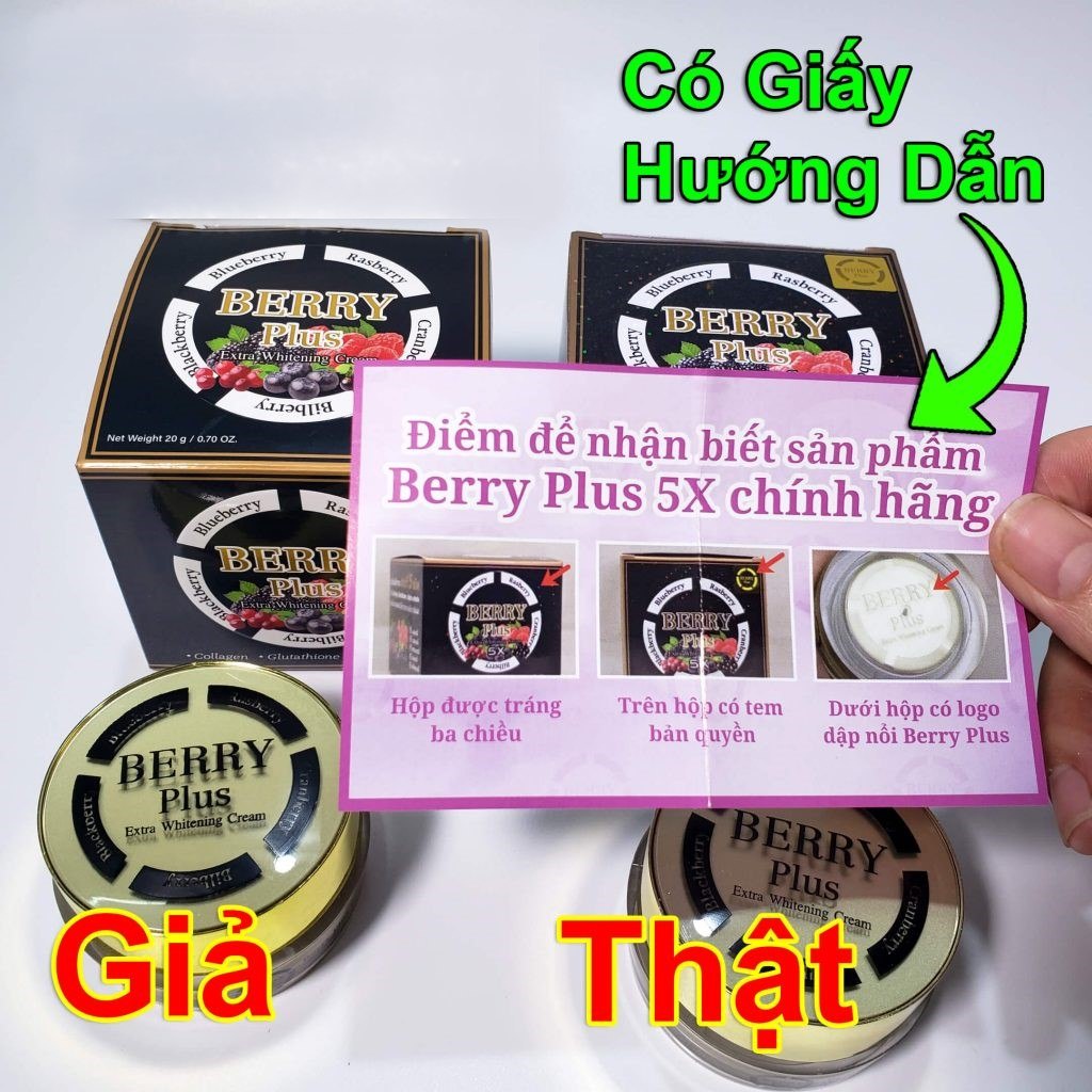 Berry Plus Extra Whitening Cream Thái Lan dành cho da sạm nám