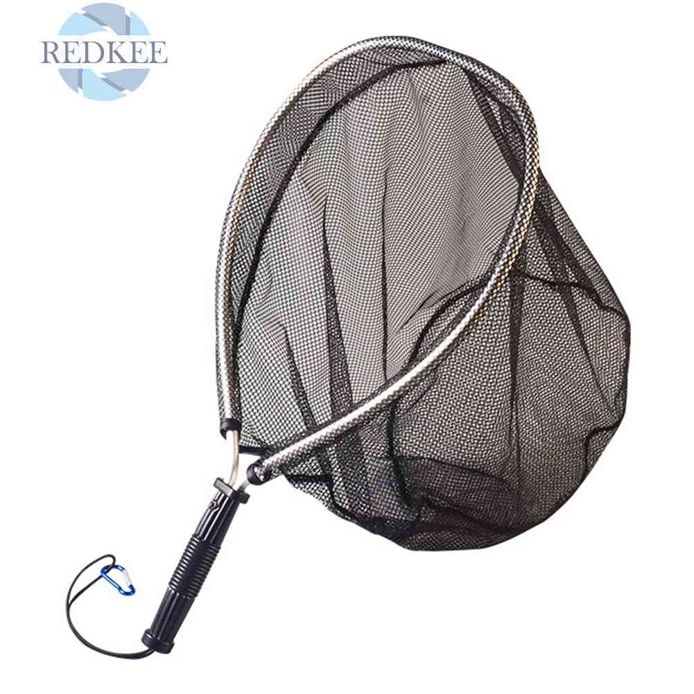 Lưới Bắt Cá 50cm Bằng Hợp Kim Nhôm Có Thể Gập Lại