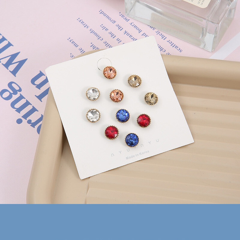 Nút Áo Sơ Mi Đính Ngọc Trai Chống Trượt Tháo Rời Được Tiện Lợi