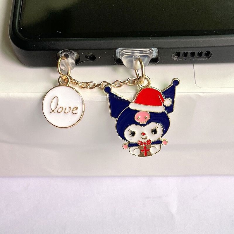 Nút Cắm Chống Bụi Cho Lỗ Cắm Điện Thoại Di Động diy Hình Mèo Melody Kuromi Cinnamon Dog KT Kitty