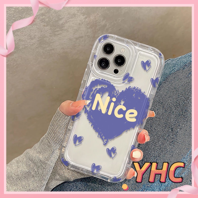 ốp lưng iphone NICE Túi khí tình yêu, vỏ mềm trong suốt, giảm chấn, chống rơi Cho Iphone 6 / 6S / 6splus / se / 7 / 7plus / 8 / 8plus / X / xs / xsmax / 11 / 12 / 13 / 14 / Plus / pro / pro max-712