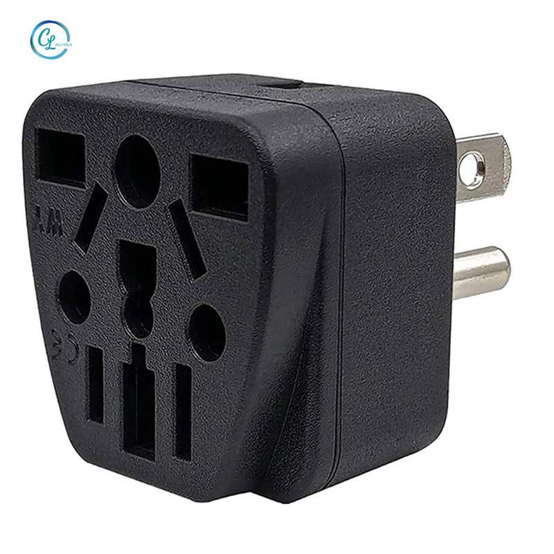 Phích Cắm Sạc Chuyển Đổi 3 Chấu US / UK / AU / In / CN / JP / Asia / Ý / Brazil Sang USA