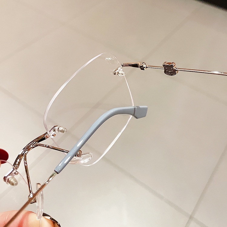 Kính Mát Gọng Vuông Kim Loại Chống Ánh Sáng Xanh Phong Cách retro Cho Nam Và Nữ