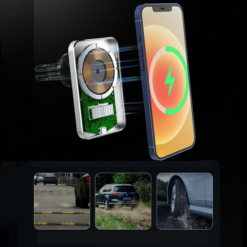 For MagSafe Magnetic Car Air Wireless Charger Mount 15W Fast Wireless Charging Phone Holder for IPhone 14 13 12 Mini Pro