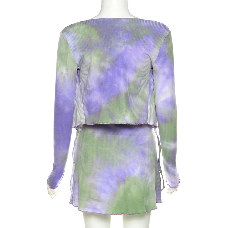 Klalien Set Đầm Ôm Không Dây + Áo Khoác Cardigan Dài Tay Phong Cách Quyến Rũ Dành Cho Nữ