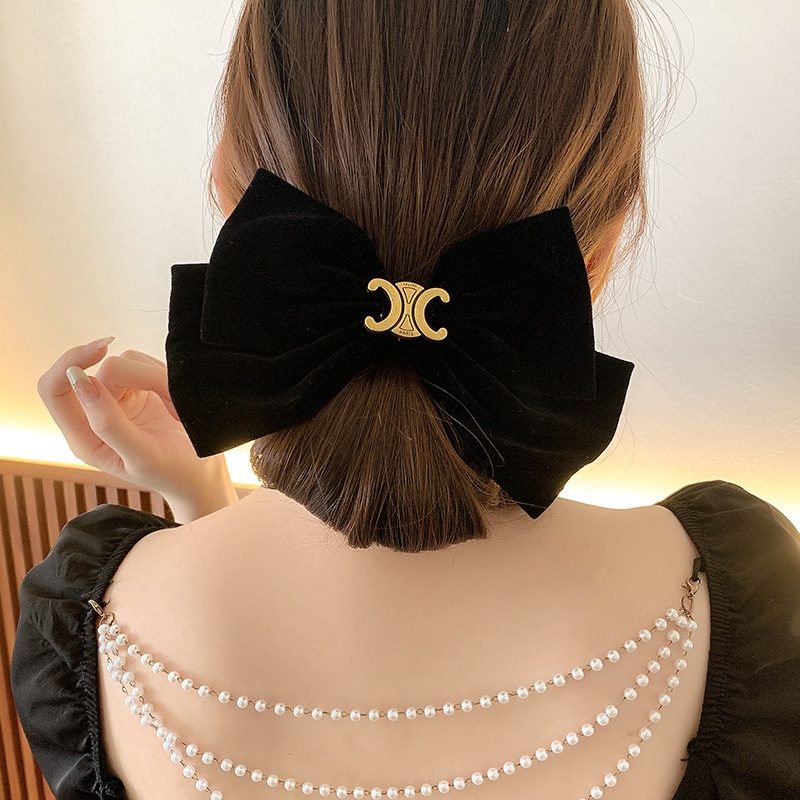 Kẹp Tóc Hình Nơ Ngôi Sao Phong Cách Thời Trang Pháp Dành Cho Nữ