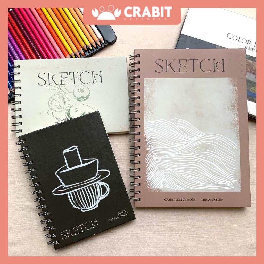 Sổ vẽ A4 A5 sketchbook 190gsm vẽ chì sổ lò xo Crabit