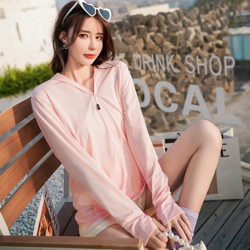áo choàng chống nắng nữ Áo Khoác Chống Nắng Bằng Lụa Lạnh Thoáng Khí Chống Tia Cực Tím Phong Cách Nhật Bản In Họa Tiết Thỏ Mới Cho Nữ Quần áo chống nắng áo khoác hoodie mỏng nữ thoáng khí tạo cảm giác mát mẻ Chống tia cực tím